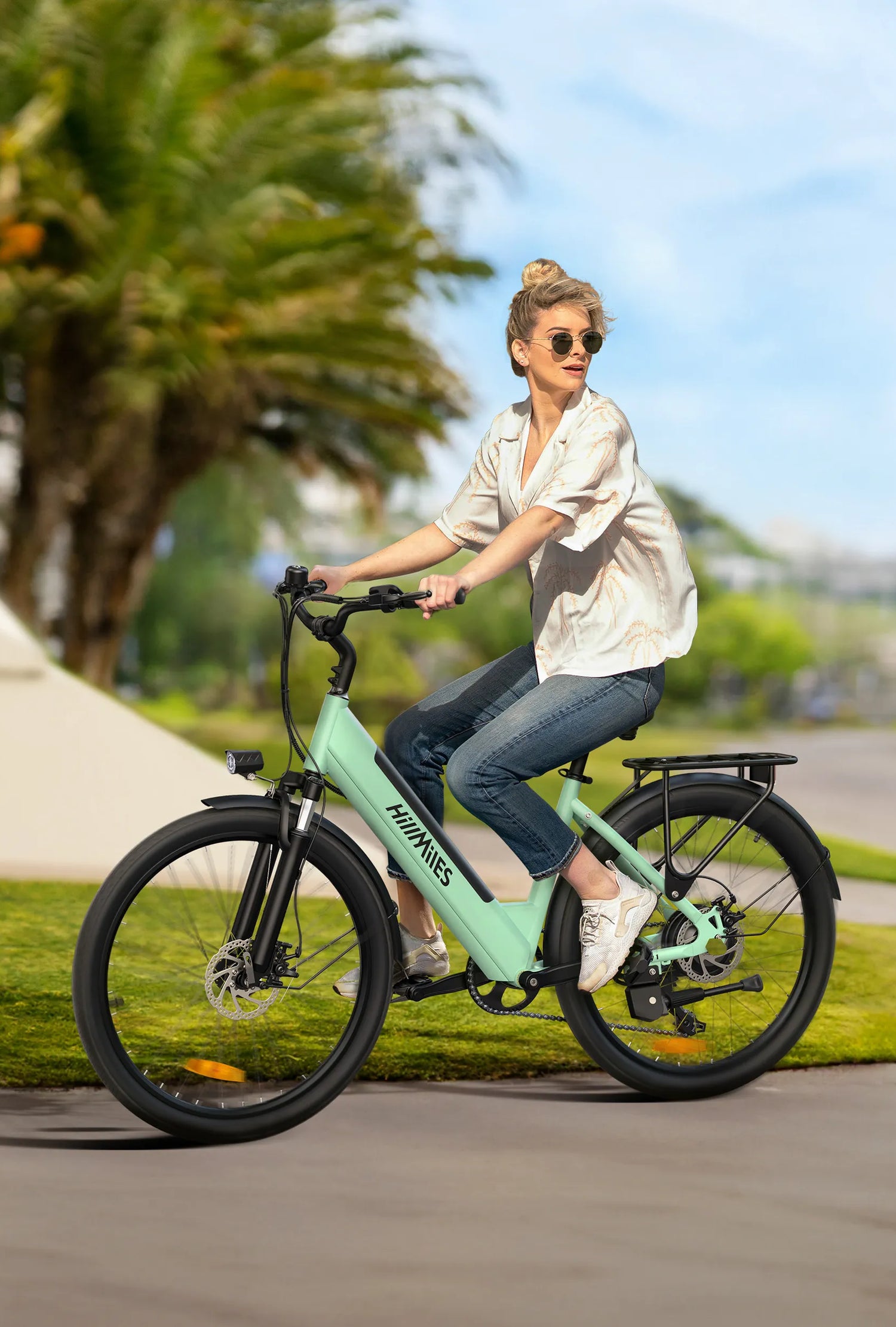 HillMiles MileCity 1: Long Range Step-Through Commuter E-bike – Hillmiles US