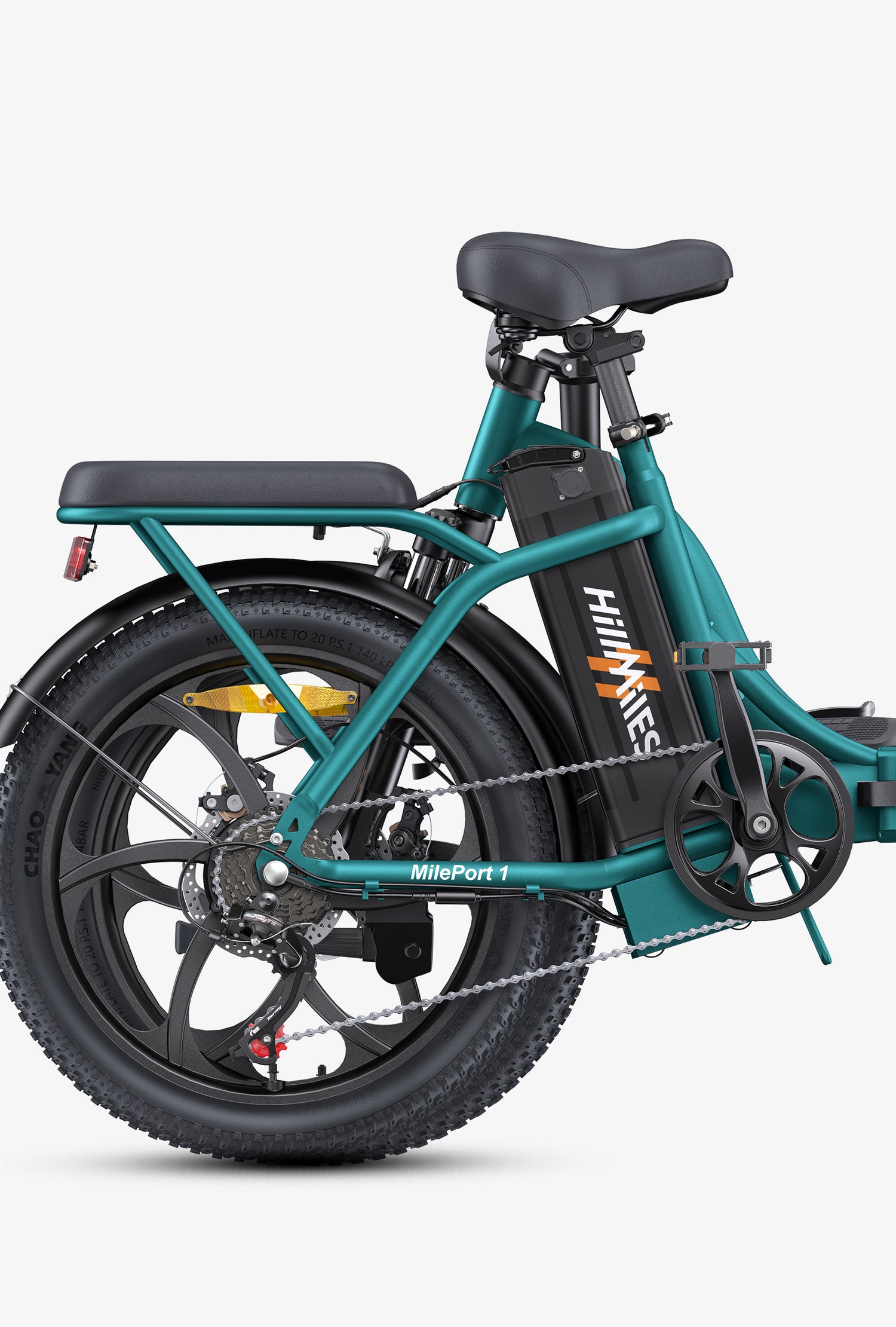 HillMiles MilePort 1: Long Range Folding Fat Tire E-bike – Hillmiles US